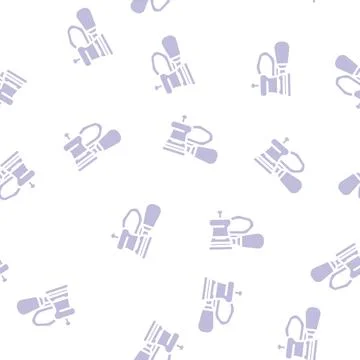 Orbital sander tool glyph vector seamless pattern Stock Illustration