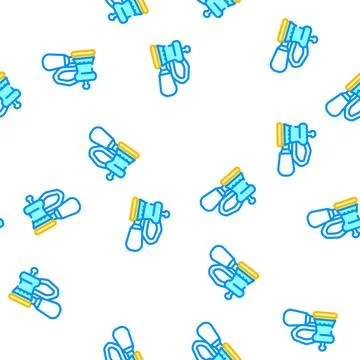 Orbital sander tool vector seamless pattern Stock Illustration
