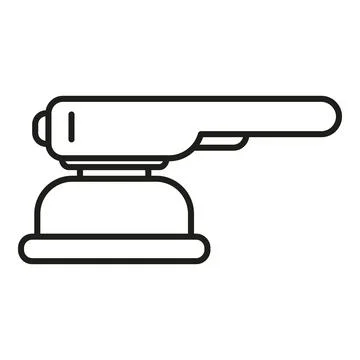 Orbital sander working tool for carpentry projects Stock Illustration