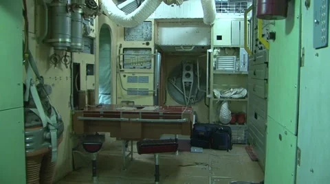 Orbital Station  Mir Interior Видео 1104446