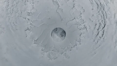 Orbital view of a massive storm covering an entire planet Stock Footage 333308300