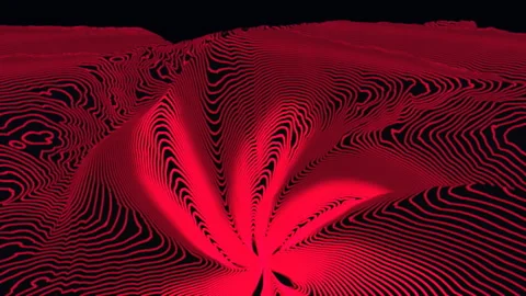 Orbital View of Spiraling Chrome Abyss Whirlpool, 4K ProRes 422 HQ Stock-Footage 336746116