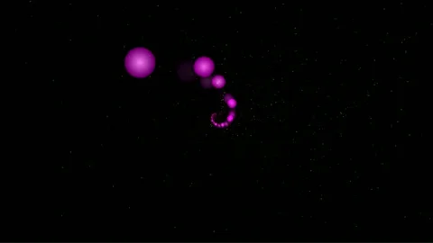 Orbiting Balls Changing Colors (fast) 库存影片 247256379