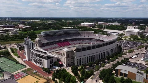 Orbiting Drone Shot Above Ohio Stadium. Home of the Ohio State Buckeyes 库存影片 341135575