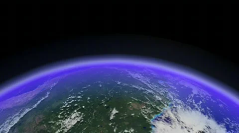 Orbiting Earth Horizon fast 스톡 동영상 94764