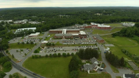 Orbiting Establishing Shot of Prison Video stock 155521162