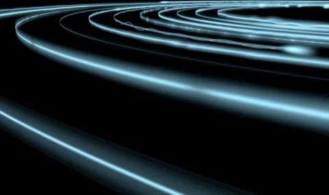 Orbiting Light Trails Stock Illustration