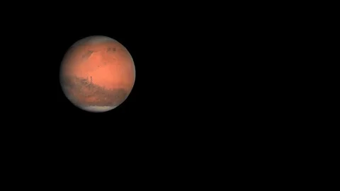 Orbiting Mars Stock Footage 90262464