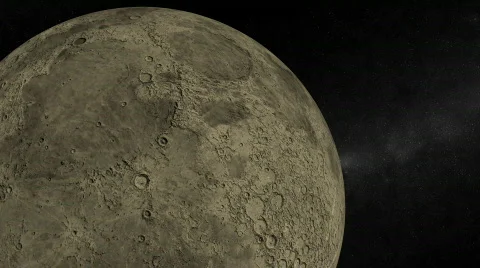 Orbiting the Moon (Loop) - 1080p Stockbeeldmateriaal 99951