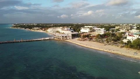 Orbiting shot of main dock at PDC Stock Footage 276839312