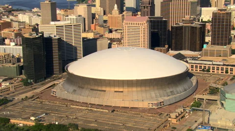 VIDEO: Drone flyover of the Caesar's Superdome as renovation nears