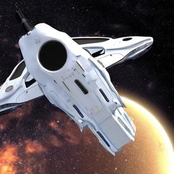 Orbiting UFO Ilustração Stock