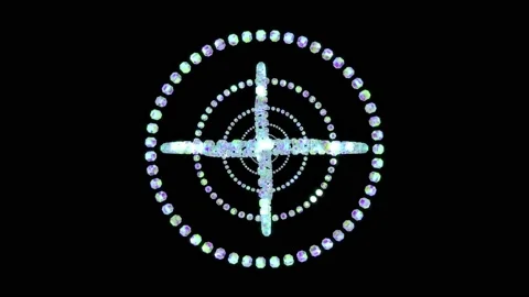 Orbits of shining gems spinning and twisting Stock Footage 154710249