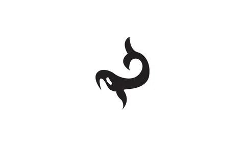 Orca whale jump modern shape logo vector icon illustration design Stock Illustration