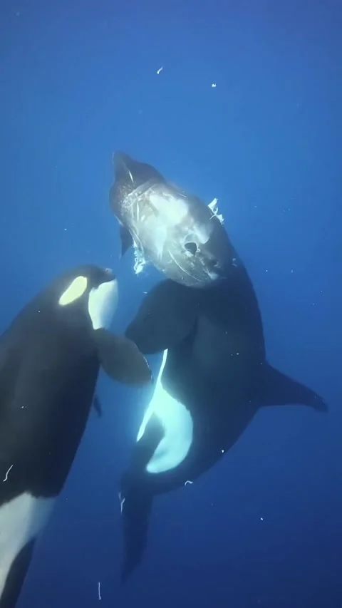 Orca whale in the ocean Video stock 325941632