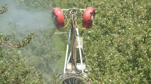Orchard sprayer  Stock Footage 543831