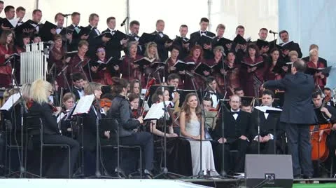 Orchestra Stock Footage 11036969