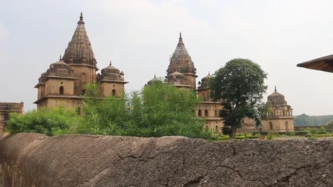 Orchha Fort complex Stock Footage 101746311