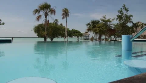 Orchid Bay, Belize - Infinity Pool 動画素材 11116176