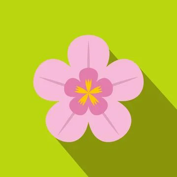 Orchid flat icon Stock Illustration