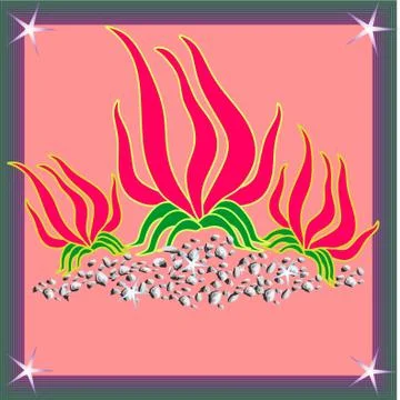 Orchid Plant Stock Illustration