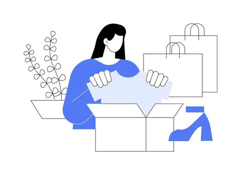 Order arrived isolated cartoon vector illustrations. Ilustración de archivo