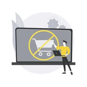 Order cancelled abstract concept vector illustration. Stock Illustration
