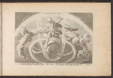 Order in the chaos; Creation of the four elements; Ovidii Metam. LIB. I; O... Foto stock