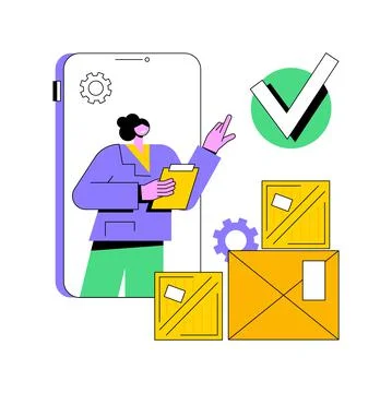Order complete abstract concept vector illustration. Stockillustratie