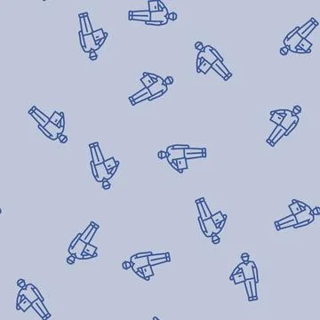 Order courier line seamless pattern 스톡 일러스트