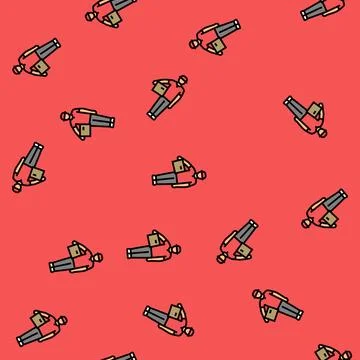 Order courier vector seamless pattern Illustrazione stock