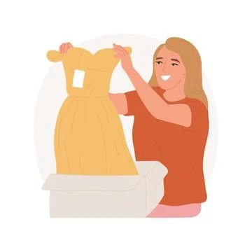 Order delivered isolated cartoon vector illustration. Ilustración de archivo