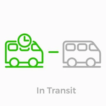 Order delivery vector logistics web shop line icon Stock-Illustration