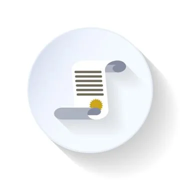 Order flat icon Stock Illustration