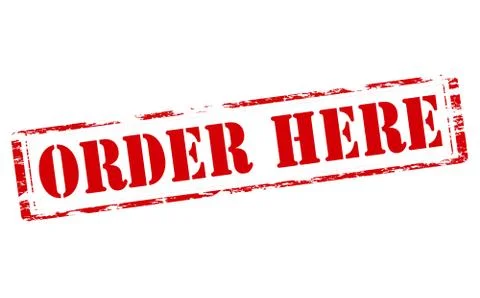 Order here イラスト素材