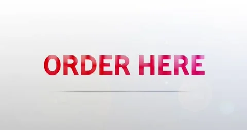 Order here. Particle Logo. Red Text Animation 스톡 동영상 138176154
