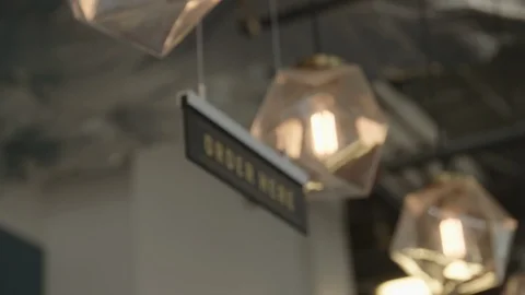 Order Here sign Stock Footage 118834675