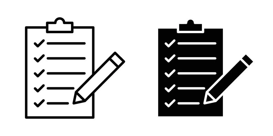Order icon vector concepts, line and silhouette style Stockillustratie