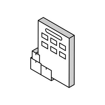 Order management isometric icon vector illustration Stock Illustration
