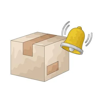 Order notification illustration Stock Illustration