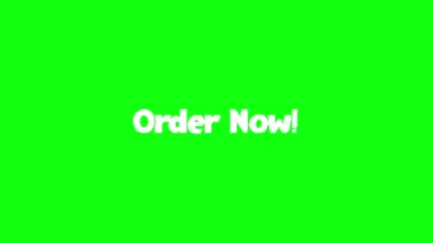 Order now animation on green screen Video stock 335523569
