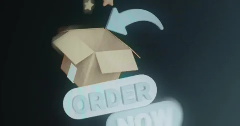 Order Now button, call to action for purchasing a product Stock Footage 314573257