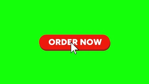 Order Now Button Click Animation with Cursor on Green Screen 库存影片 314103559