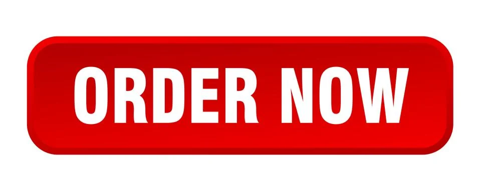 Order now button. order now square 3d push button Stock Illustration