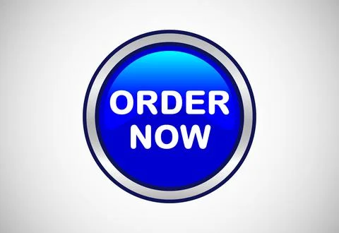 Order now button. Order now sign, key, push button, seal illustration design Stock Illustration
