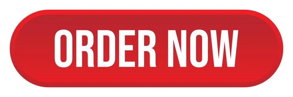 Order now button rounded red sign. Stock Illustration