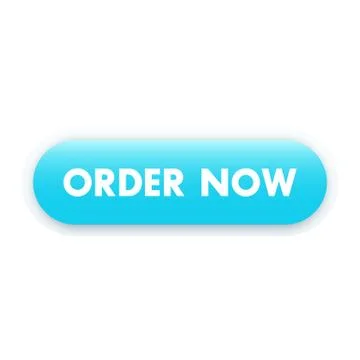 Order now button for web, blue on white, vector illustration Illustrazione stock