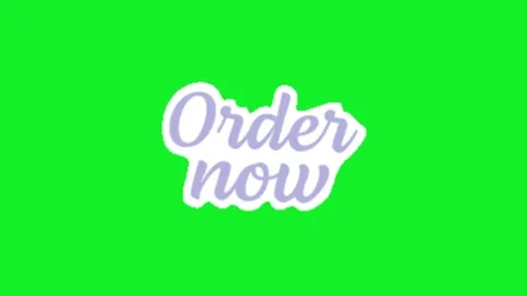 Order now call to action animation Vidéo 329140126