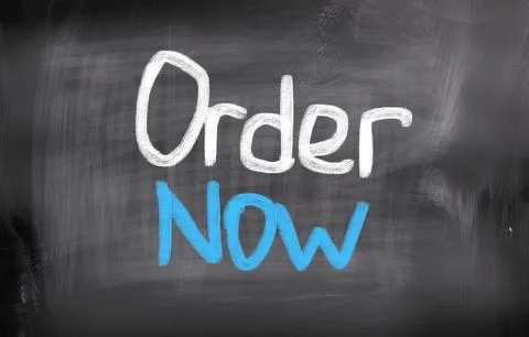 Order now concept Illustrazione stock