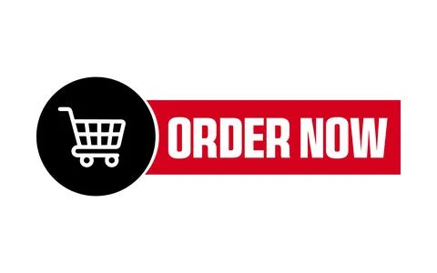 Order Now E-commerce Discount Offer Design CTA Vector Stock Illustration